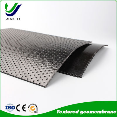 6-8m Geniş UV Dirençli Yüksek Sürtünme HDPE Teksturlu Geomembran Liner, Eğim ve Sızıntı Karşıtı Projeler için