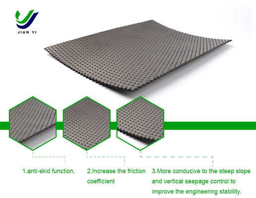 Anti Skid HDPE Teksturlu Geomembran, Havuz Dökümleri İçin Özel