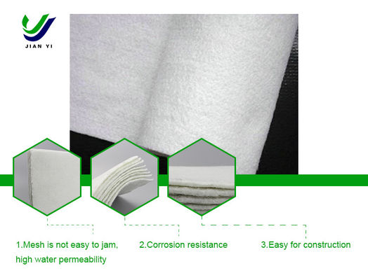 Özel Staple Fiber Geofabric Roll 100-800g/m2 Otoyol ve Demiryolu için