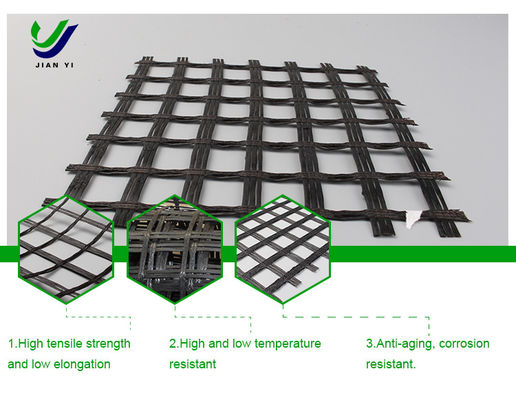 Erozyon Kontrolü Cam Elyaf Geogrid 1-6m Çalı Güçlendirme için