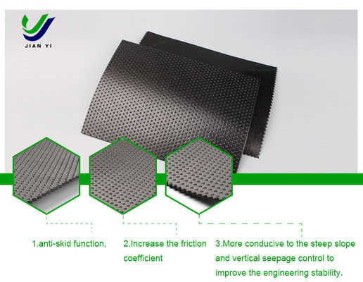 50m~100m HDPE Teksturlu Geomembran, Eğim Anti Kayma ve Anti Seepage Çözümleri için