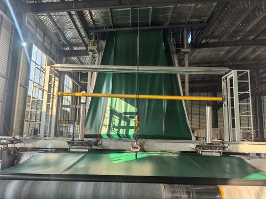 Uzun Sürekli Çözüm Siyah ve Yeşil HDPE Yumuşak Geomembran Mükemmel Yaşlanma ve UV Direnci
