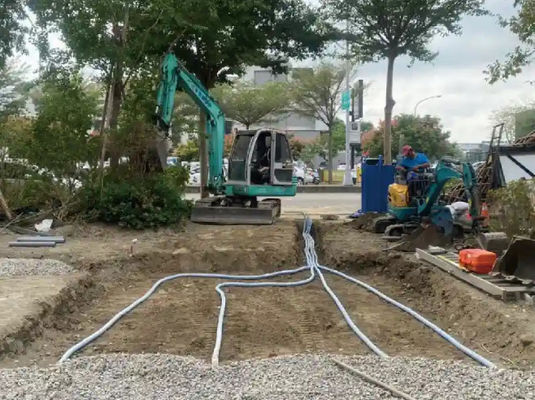 Yeraltı drenaj malzemeleri Serbest bırakma sızdırma suyu Yumuşak toprak takviye Yumuşak geçirgen boru