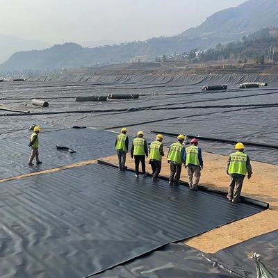 Çöp ve kanalizasyon için pürüzsüz HDPE su geçirmez jeomembranı