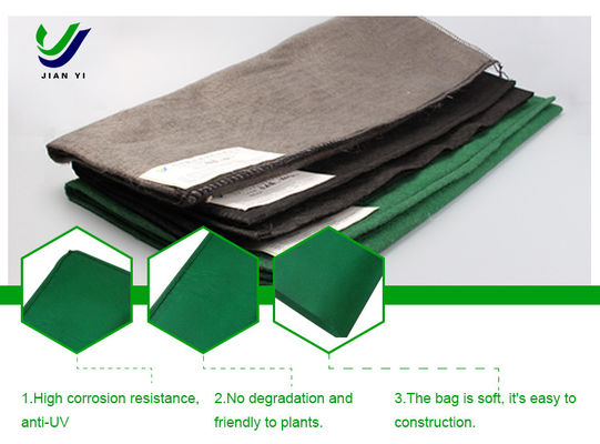Bitki dostu. Geotextile çanta yumuşak ve dikey projesi için inşa etmek kolay.