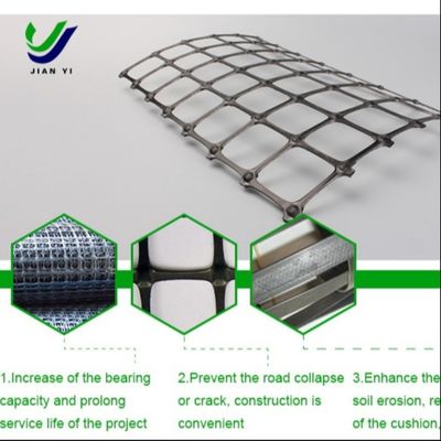 Büyük Havaalanları ve Otoparklar için Biyasal Plastik Geogrid