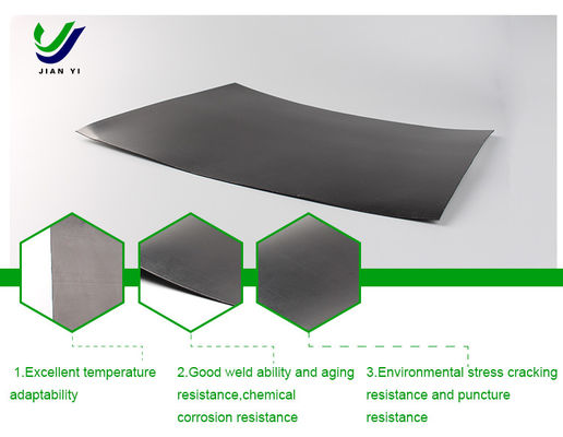 Tailings Management Solution HDPE Mükemmel Kimyasal Direnci ve Yüksek Sıcaklığa Direnciyle Yumuşak Geomembran