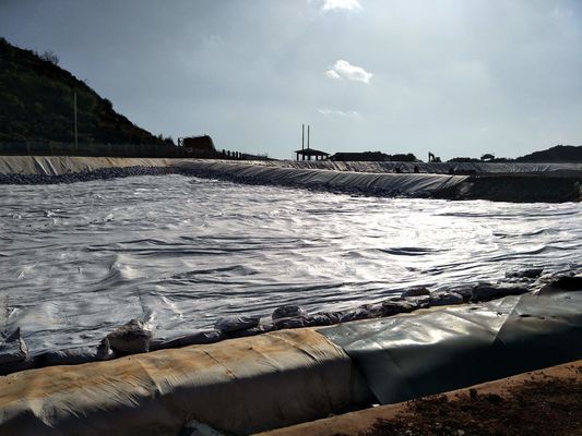 Yüksek yoğunluklu polietilen HDPE Geomembran Kimyasal Direnci Taş depolama tesisleri için sızıntı önleme