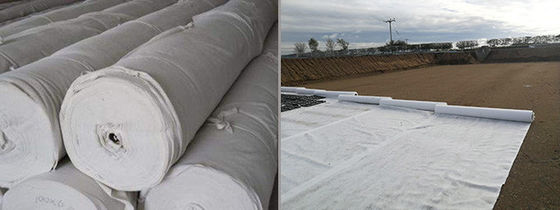 Yol İnşaatı Üstün Performansı ve Uzun Elyaf Tasarım Uzunluğu 50m-200m olan Dayanıklı Geotextile Dayanıklı Takviye