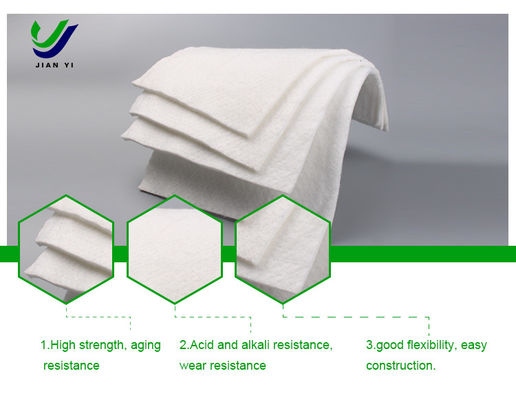 Yol İnşaatı Üstün Performansı ve Uzun Elyaf Tasarım Uzunluğu 50m-200m olan Dayanıklı Geotextile Dayanıklı Takviye