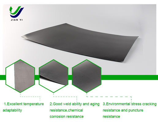 Kimyasallara dayanıklı HDPE Yumuşak Geomembran Karmaşık ortamlar için idealdir